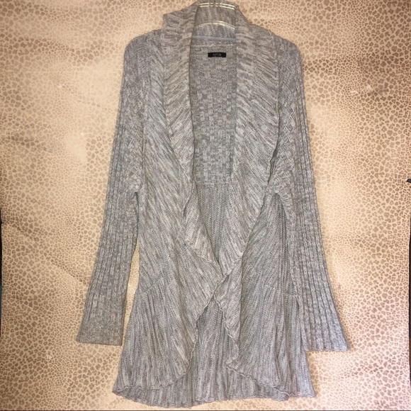 Apt 9 Gray Open Faced Cocoon Cardigan, Size L - Picture 9 of 14